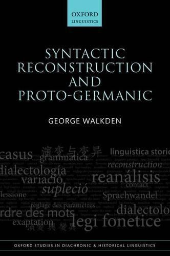 Cover image for Syntactic Reconstruction and Proto-Germanic