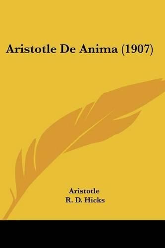 Cover image for Aristotle de Anima (1907)