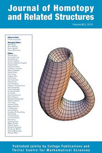 Cover image for Journal of Homotopy and Related Structures 5(1)