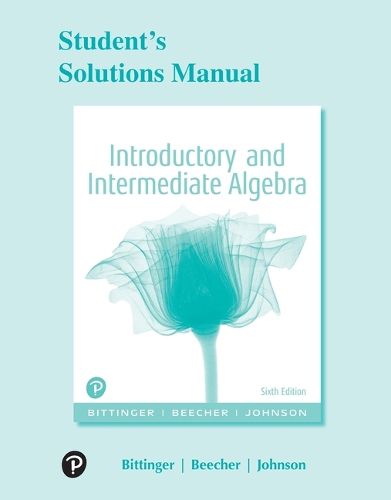 Cover image for Student Solutions Manual for Introductory and Intermediate Algebra