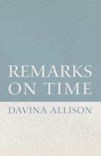 Cover image for Remarks on Time