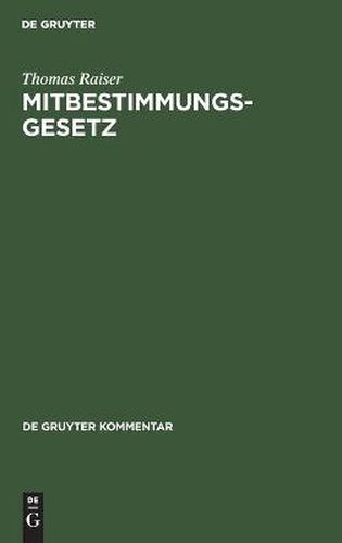 Cover image for Mitbestimmungsgesetz