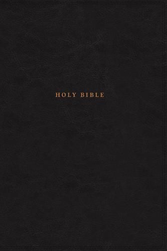 NKJV, Reference Bible, Classic Verse-by-Verse, Center-Column, Leathersoft, Black, Red Letter, Thumb Indexed, Comfort Print: Holy Bible, New King James Version