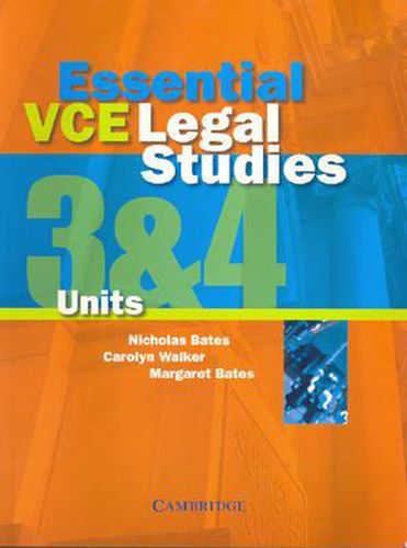 Cover image for Essential VCE Legal Studies Units 3 and 4