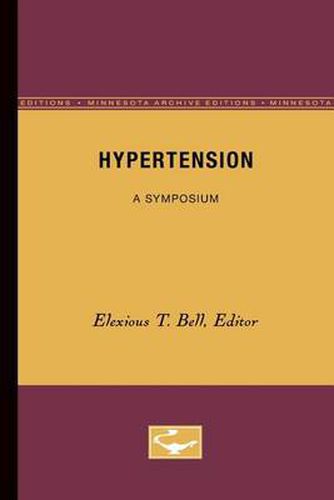 Cover image for Hypertension: A Symposium