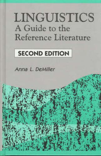 Cover image for Linguistics: A Guide to the Reference Literature, 2nd Edition