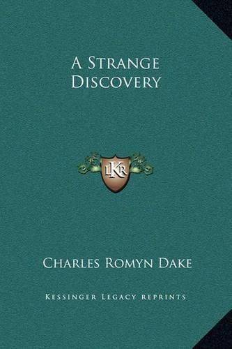 Cover image for A Strange Discovery