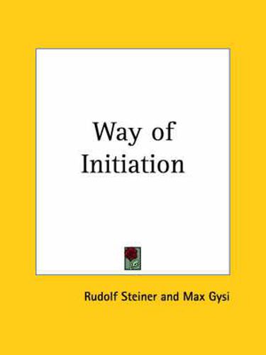 Cover image for Way of Initiation (1910)