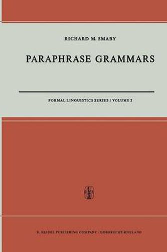 Cover image for Paraphrase Grammars