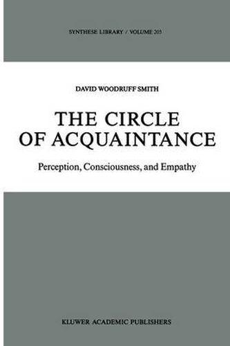 Cover image for The Circle of Acquaintance: Perception, Consciousness, and Empathy