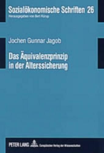 Cover image for Das Aequivalenzprinzip in Der Alterssicherung