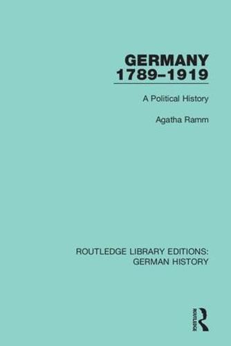 Cover image for Germany 1789-1919: A Political History