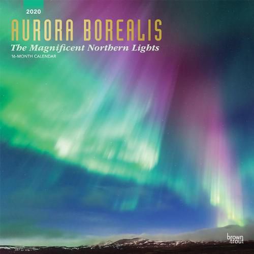 Aurora Borealis the Magnificent Northern Lights 2020 Square Wall Calendar