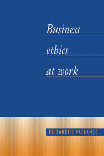 Cover image for Business Ethics at Work