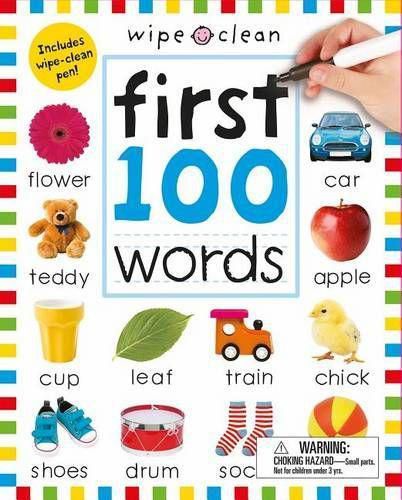 Cover image for Wipe Clean: First 100 Words (Enclosed Spiral Binding): Includes Wipe Clean Pen