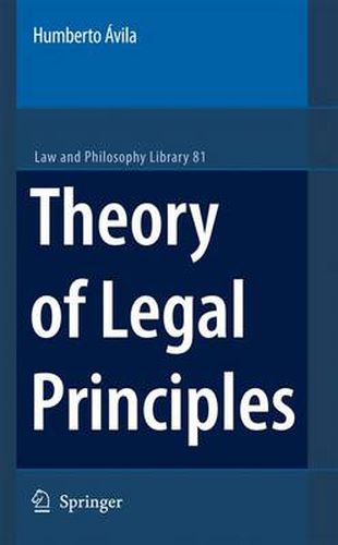 Cover image for Theory of Legal Principles