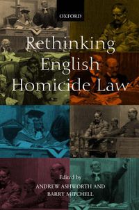 Cover image for Rethinking English Homicide Law