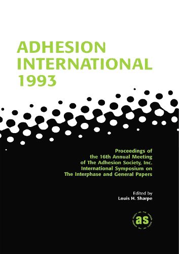 Cover image for Adhesion International 1993