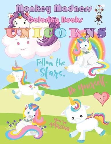 Cover image for Unicorns: Super Cute Coloring Book for Girls Ages 4 - 10