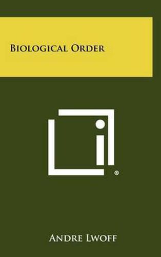 Cover image for Biological Order