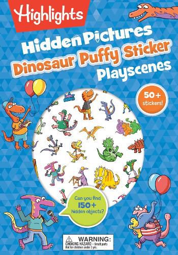 Cover image for Dinosaur Puffy Sticker Playscenes