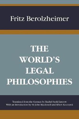 Cover image for The World's Legal Philosophies