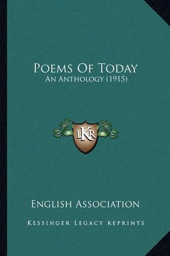 Cover image for Poems of Today: An Anthology (1915)