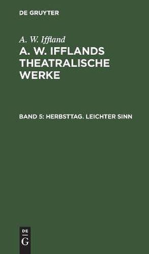 Cover image for Herbsttag. Leichter Sinn