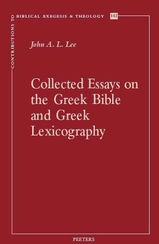 Cover image for Collected Essays on the Greek Bible and Greek Lexicography