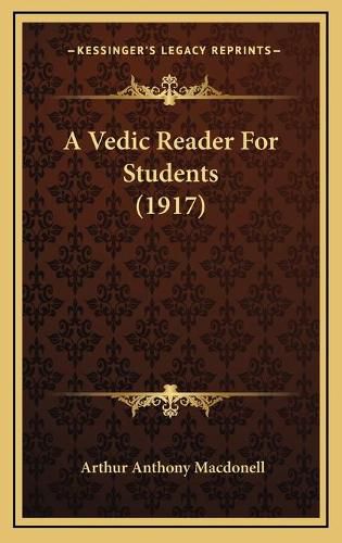 Cover image for A Vedic Reader for Students (1917)