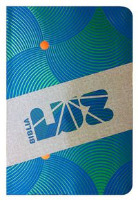 Cover image for RVC Biblia Luz, remolinos de azul/verde simil piel