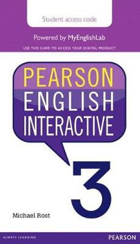 Cover image for Pearson English Interactive 3 (Access Code Card)