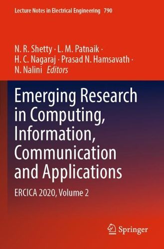 Cover image for Emerging Research in Computing, Information, Communication and Applications