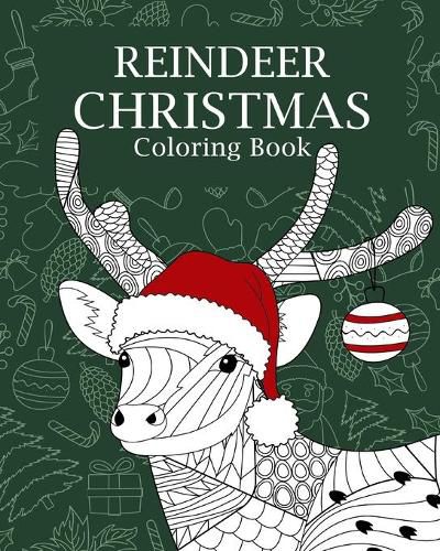 Cover image for Reindeer Christmas Coloring Book