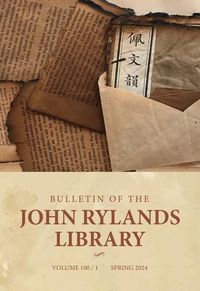 Cover image for Bulletin of the John Rylands Library 100/1