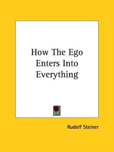 Cover image for How the Ego Enters Into Everything