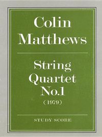 Cover image for String Quartet No. 1: (Score)