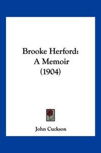 Cover image for Brooke Herford: A Memoir (1904)