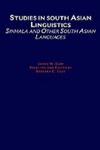 Cover image for Studies in South Asian Linguistics: Sinhala and Other South Asian Languages