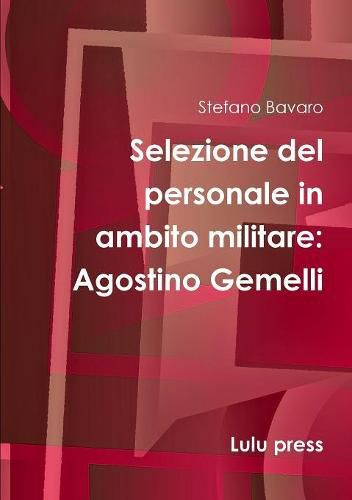 Cover image for Selezione Del Personale in Ambito Militare: Agostino Gemelli