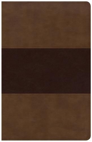 Cover image for KJV Large Print Personal Size Reference Bible, Saddle Brown Leathertouch