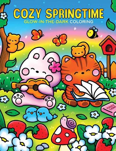 Cover image for Cozy Springtime Glow-in-the-Dark Coloring