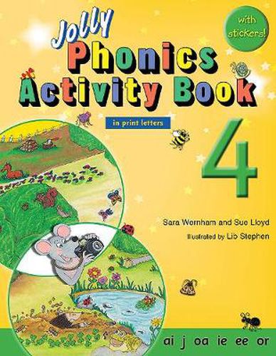 Jolly Phonics Activity Book 4: In Print Letters (American English edition)