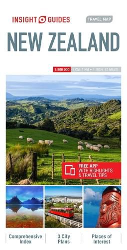 Insight Guides Travel Map of New Zealand, New Zealand Travel Guide