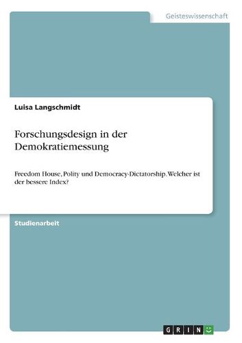 Cover image for Forschungsdesign in der Demokratiemessung