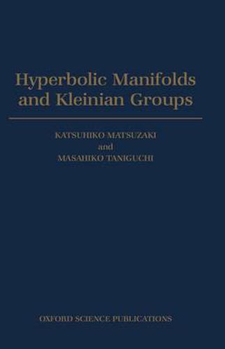 Cover image for Hyperbolic Manifolds and Kleinian Groups