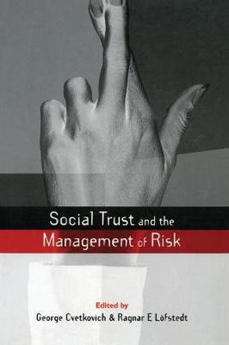 Cover image for Social Trust and the Management of Risk