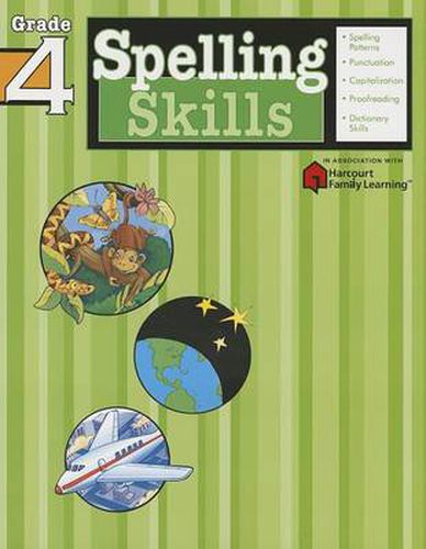 Cover image for Spelling Skills: Grade 4 (Flash Kids Harcourt Family Learning)