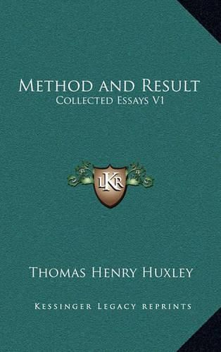 Cover image for Method and Result: Collected Essays V1