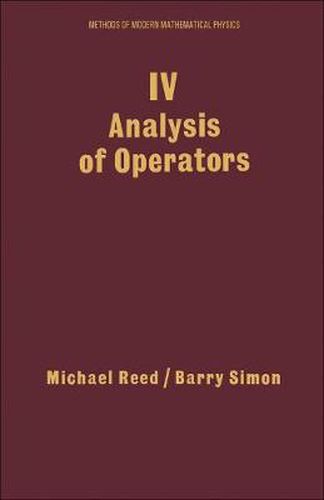 Cover image for IV: Analysis of Operators